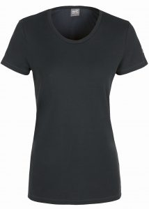 Arbeits-T-Shirt Damen schwarz Front